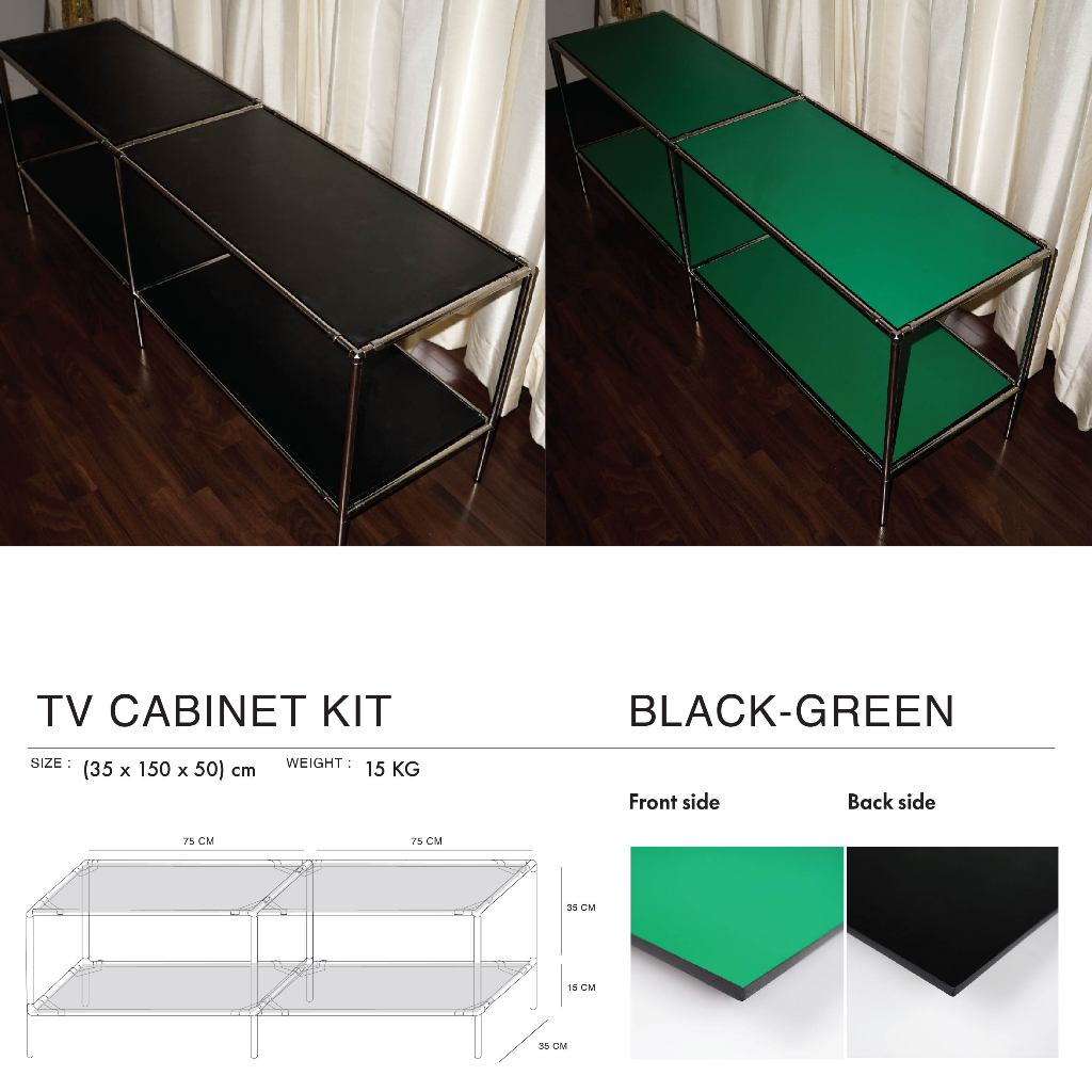 Jual Modulock TV Cabinet Kit 35x150x50 cm / Rak TV / Rak Dekorasi Ruang ...