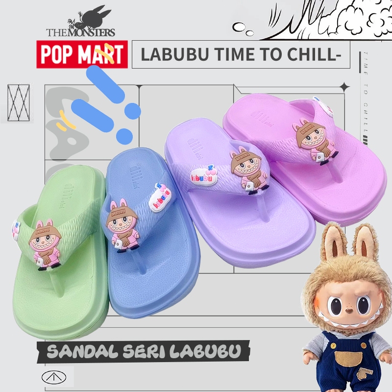 Jual Sandal Jepit Anak Labubu 2024 Sandal Anak Perempuan Anti Slip Pola ...