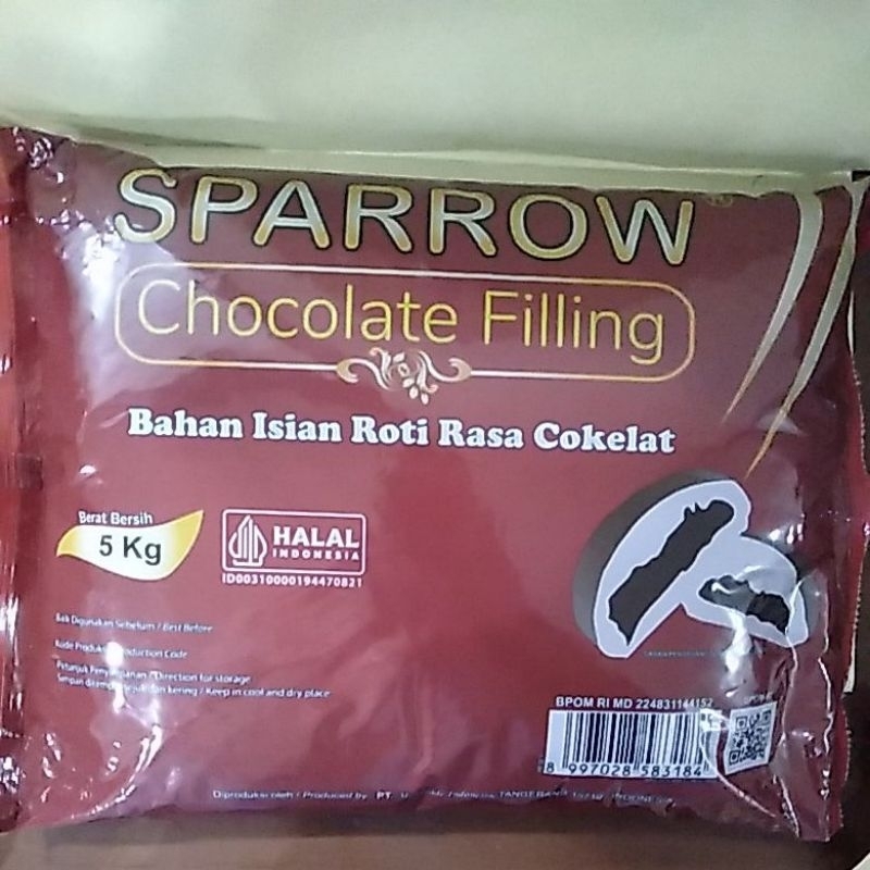 Jual SPARROW CHOCOLATE FILLING/ISIAN ROTI RASA COKELAT REPACK 250 GR ...