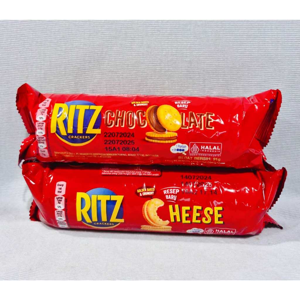 Jual Ritz Crackers Cheese / Chocolate (91 gr) | Shopee Indonesia