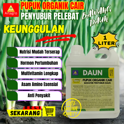 Jual Pupuk Semprot Daun Bawang Organik Liter Agar Tanaman Subur Daun