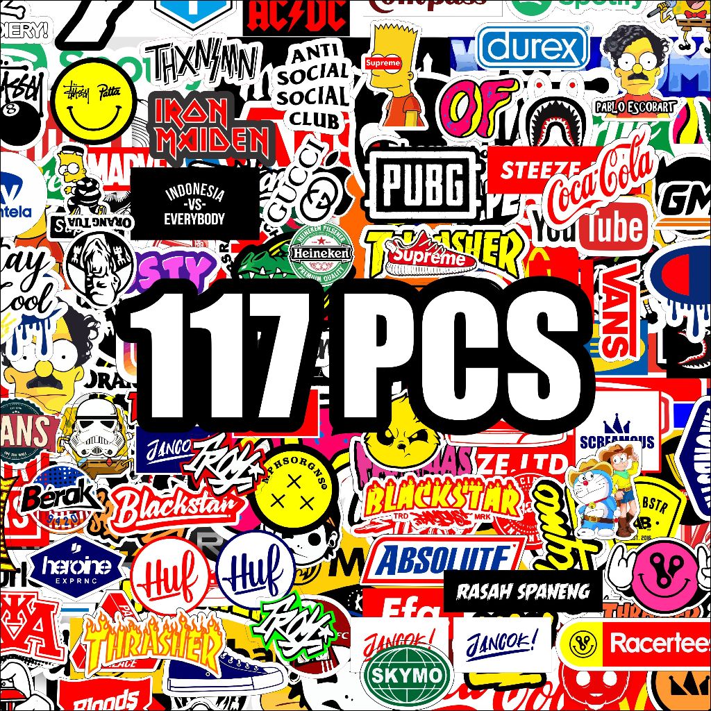 Produk Stiker brand distro | Shopee Indonesia