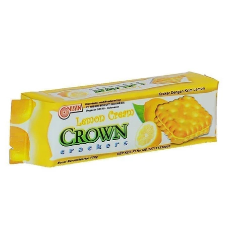 Jual Nissin Lemon Cream Crown Crackers 120gr | Shopee Indonesia