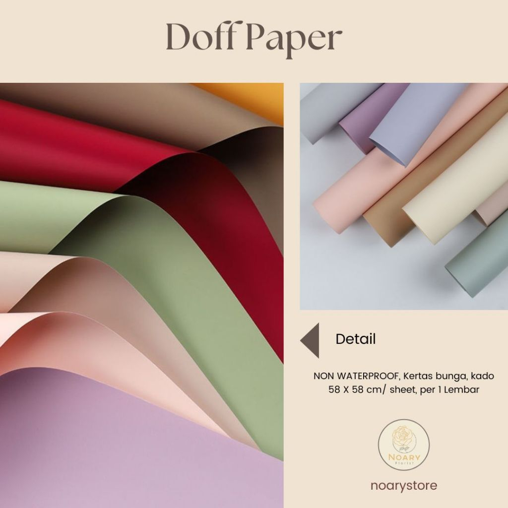 Jual DOFF PAPER / Flower Wrapping / Cellophane/ Kertas Grosir / Kertas ...