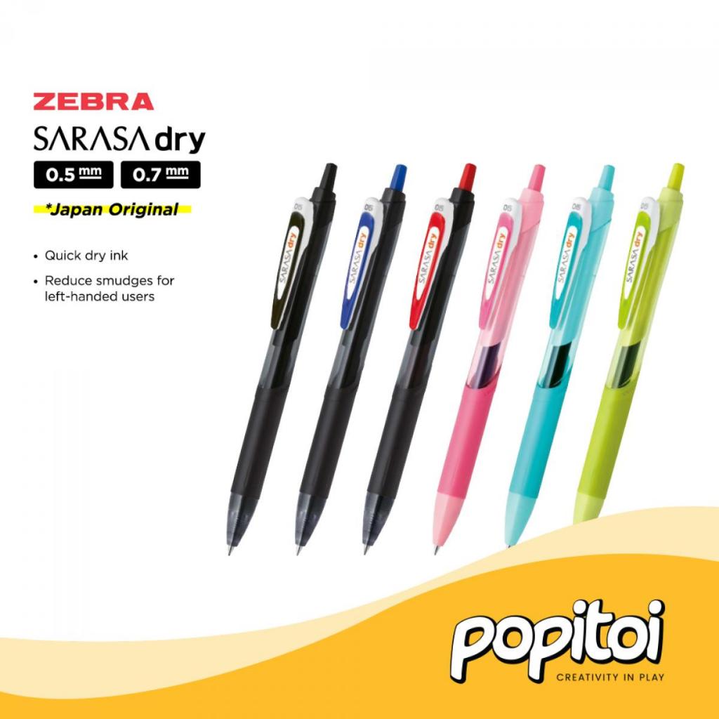 Zebra Sarasa DRY Gel Pen mm Fast Dry Pulpen JJ31 JJB31 JJS31  Japan Original