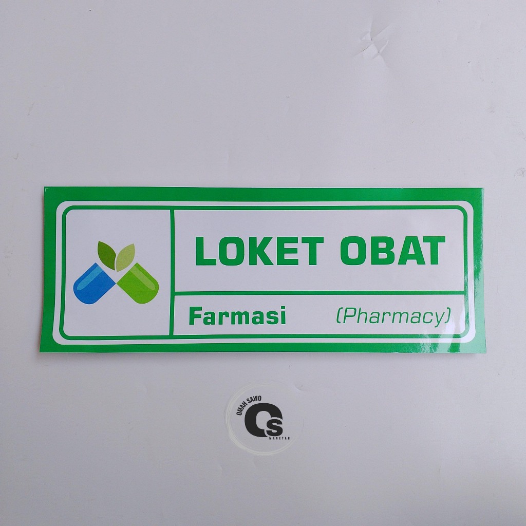 Jual Stiker Loket Obat - Farmasi - Pharmacy - Stiker Vinyl | Shopee ...