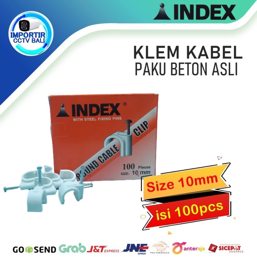 Jual Paku Klem Kabel Listrik INDEX 10mm | Shopee Indonesia