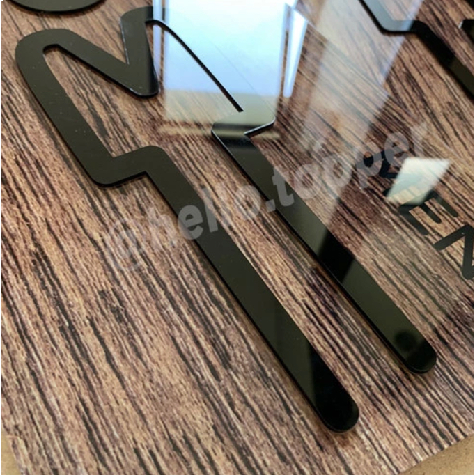 Jual Sign Acrylic Toilet Modern Unik Restroom Signage Office | Shopee ...