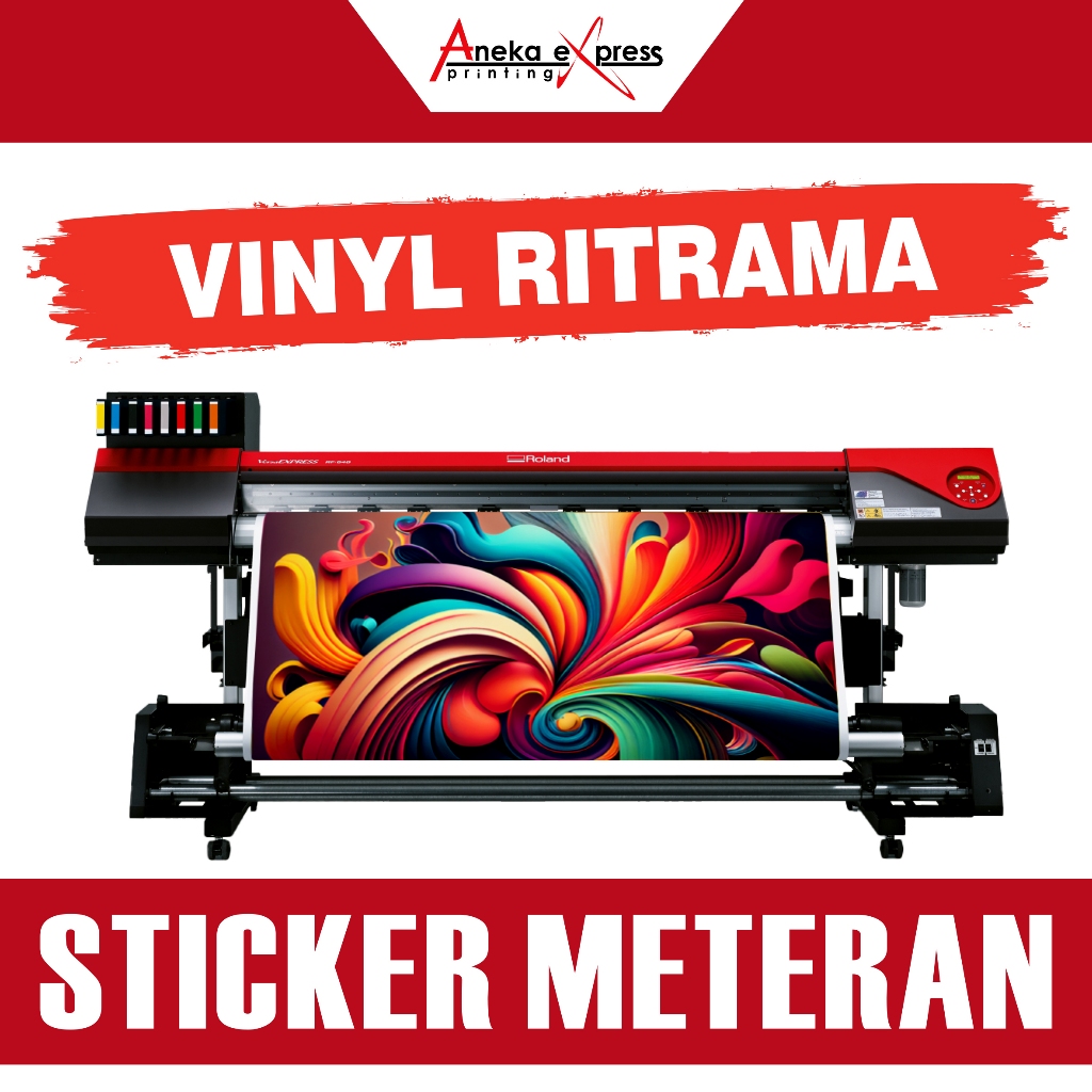 Jual Cetak Sticker Vinyl Meteran Murah | Custom Sticker Meteran | Print ...