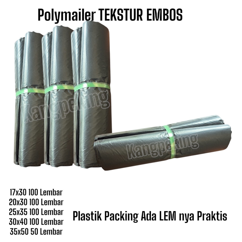 Jual PLASTIK PACKING POLYMAILER ADA LEM NYA EMBOS UKURAN 17X30 20X30 X ...