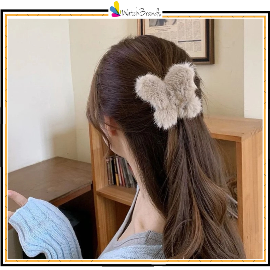 Jual WBS Jepitan Jepit Rambut Slim Bulu Halus Jedai Wanita Bahan Bulu ...