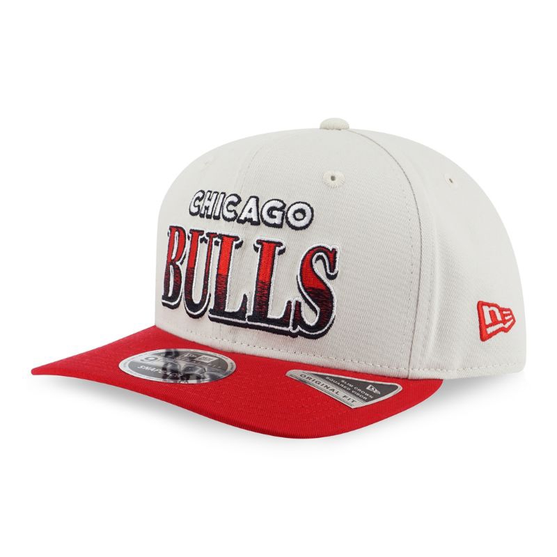 Casquette NBA Snapback Casquette New Era 9Fifty Snapback Chicago Bulls - Taille Unique - Visière Plate 7cm Casquette Snapback
