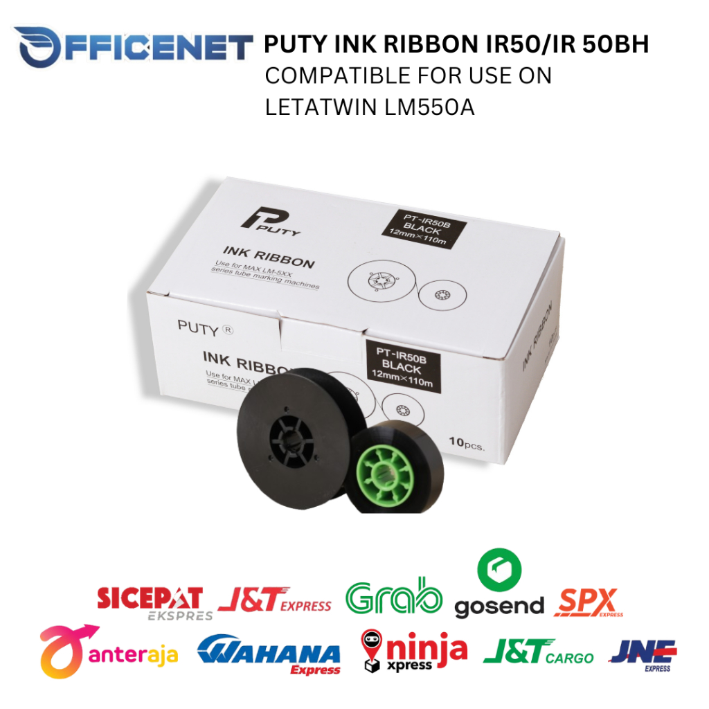 Jual ORIGINAL INK RIBBON IR 50B 12MMX110M IR 50BH IR 50 B FOR LETATWIN ...