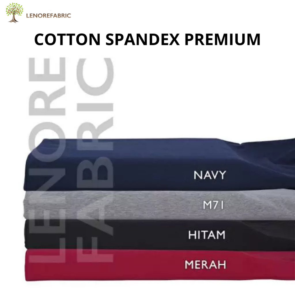 Jual BAHAN KAIN COMBED 30 SPANDEX / COTTON SPANDEX | Shopee Indonesia