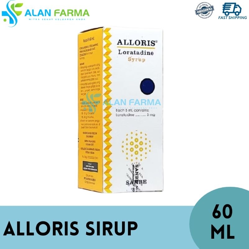 Jual Alloris Sirup 60 mL | Aloris | Loratadine Sirup | Shopee Indonesia