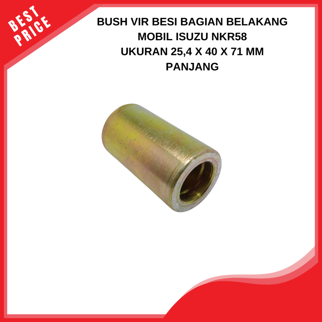 Jual Bush Vir Panjang Rear Mobil ISUZU NKR58 Ukuran 25,4 x 40 x 71 mm ...
