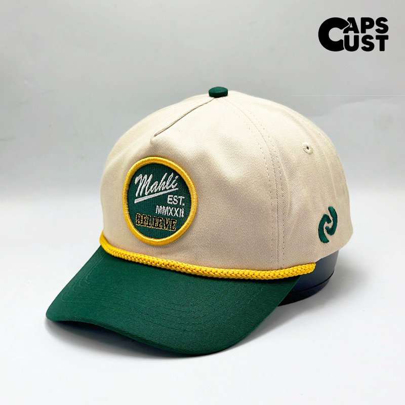 Jual CAPS - TOPI BASEBALL CLASSIC ROPE HAT CAPSCUST CREAM GREEN ...