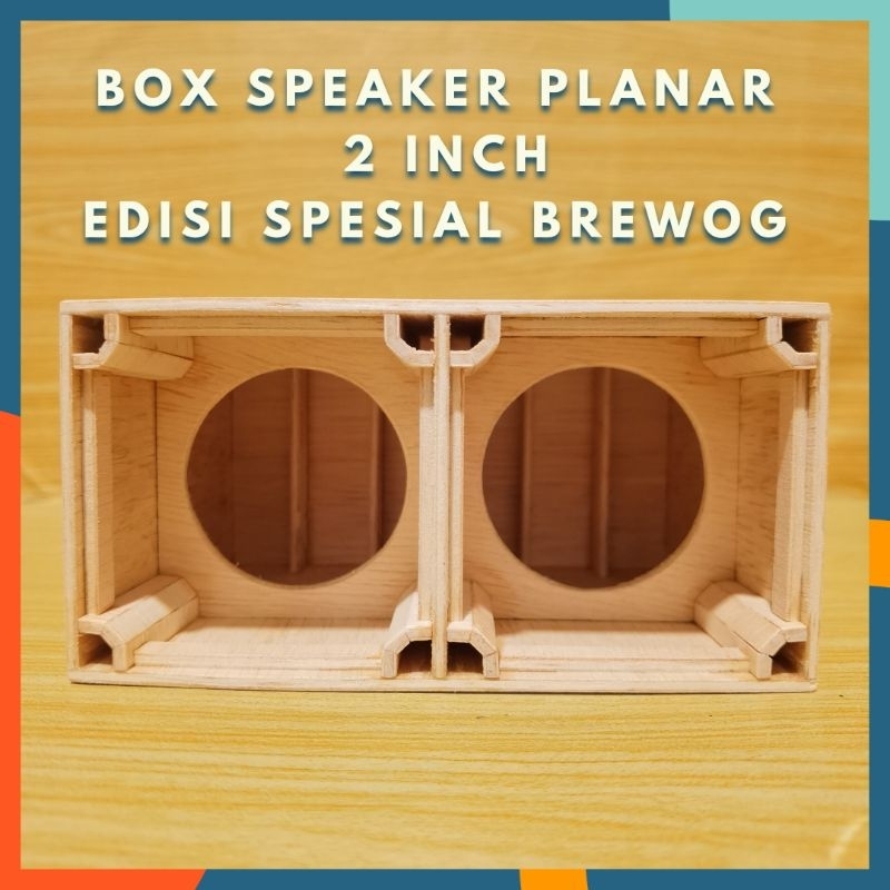 Jual BOX PLANAR DOUBLE INCH BOK SPEAKER MINIATUR BREWOG AUDIO