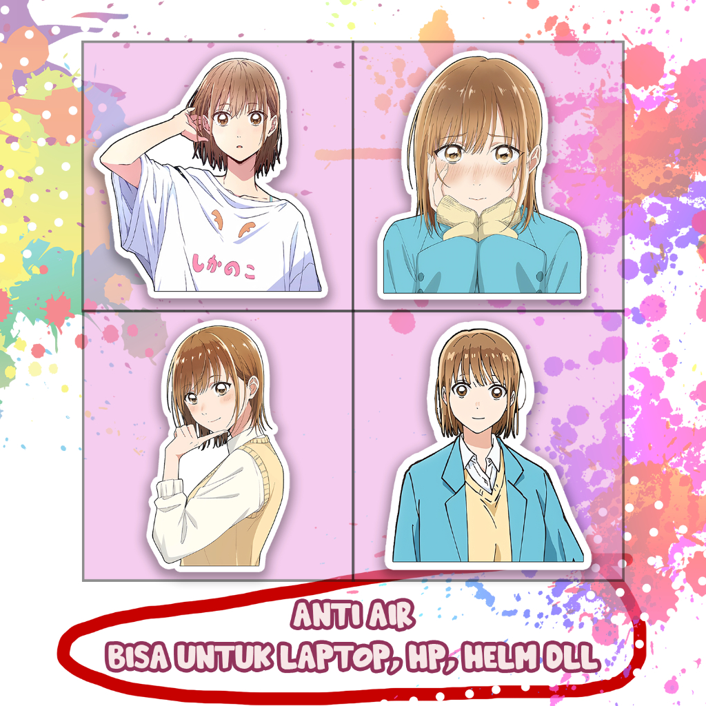 Jual Stiker Ao No Hako Blue Box Kano Hina, Sticker Lucu Murah | Shopee ...
