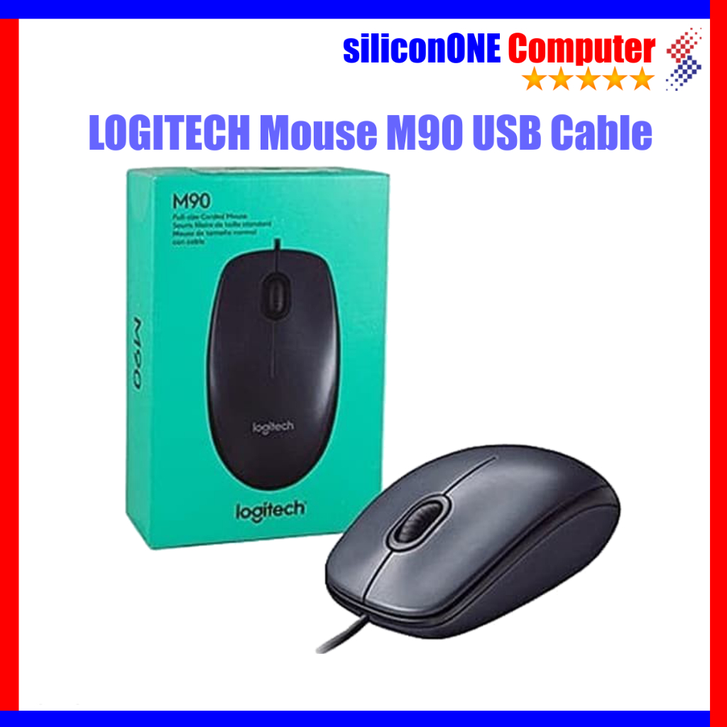 Jual LOGITECH M90 MOUSE USB ORIGINAL RESMI | Shopee Indonesia