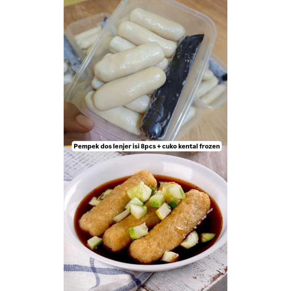 Jual Pempek Dos Lenjer / Mpek Mpek Kapal Selam + cuko enak (frozen ...