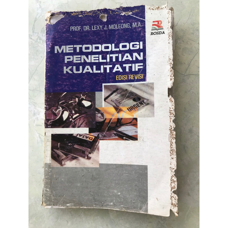 Jual Metodologi Penelitian Kualitatif Prof. Dr. Lexy J Moleong | Shopee ...