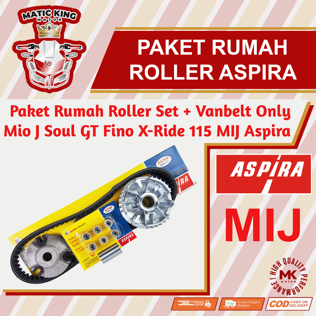 Jual Paket Rumah Roller Bosh Vanbelt Roller Yamaha Mio J X Ride Soul GT ...