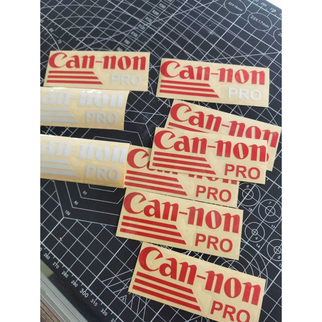 Jual stiker cutting timbul logo audio canon stiker can-non sticker can ...