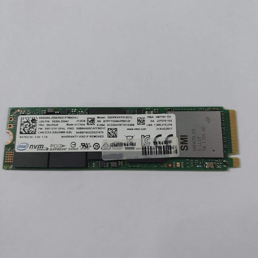 Jual hardisk ssd m2 nvme 512gb 2280 INTEL copotan branded murah ssd ...