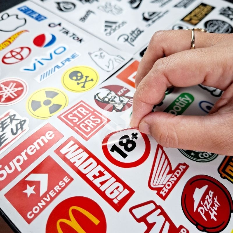 Jual Stiker Aesthetic / Stiker Helm, Casing, Laptop, Koper - Anti Air ...