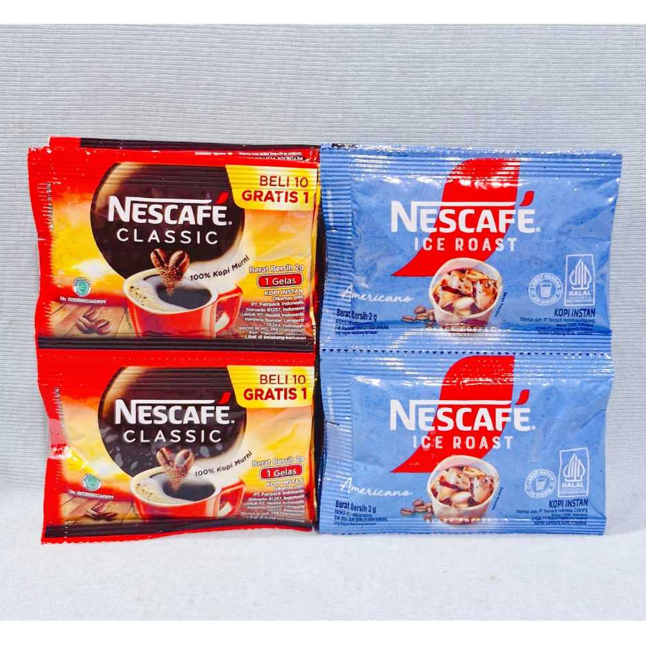 Jual Nescafe Classic / Ice Roast Americano (1 Renteng isi 10 Pcs ...