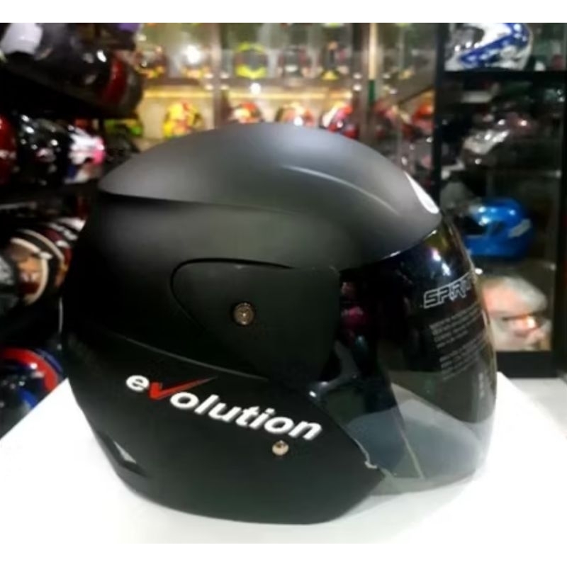 Jual helem GM EVOLUTION promo murah kaca hitam | Shopee Indonesia