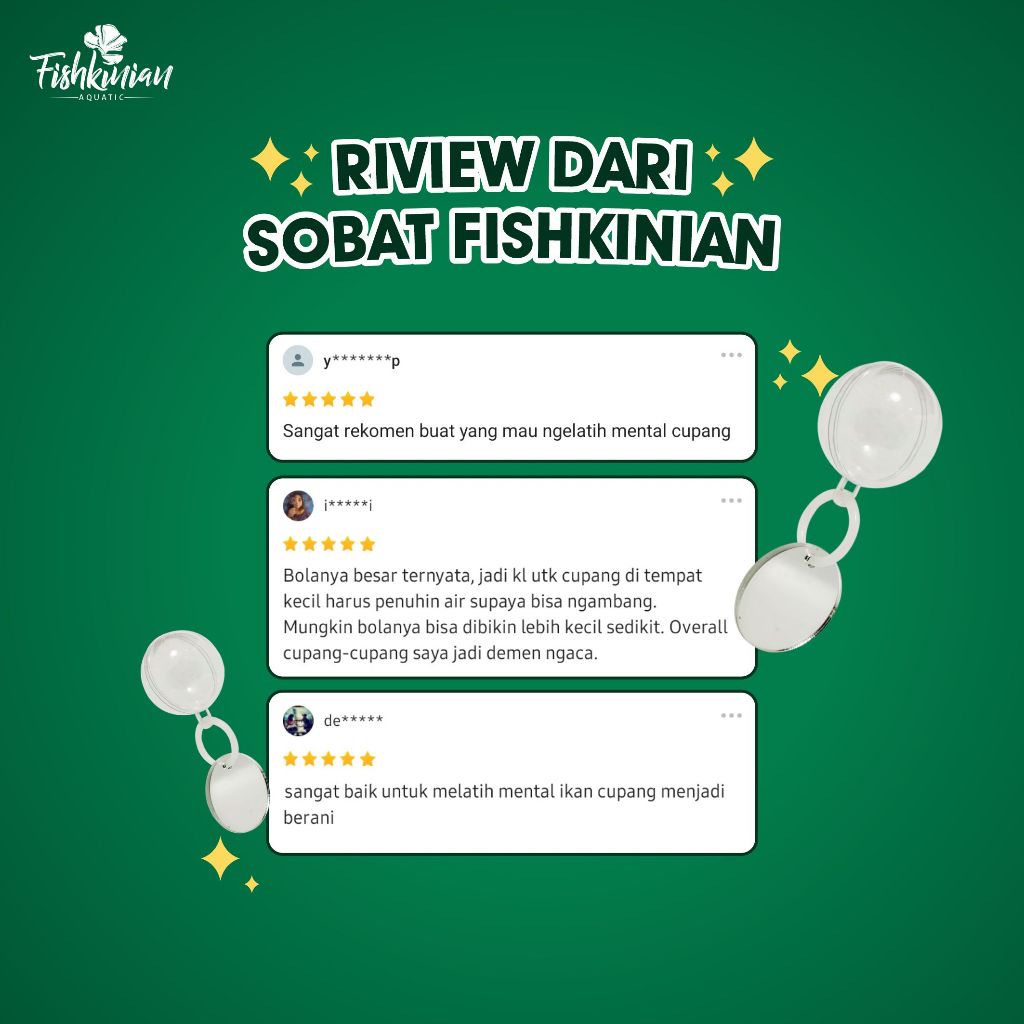 Jual Fishkinian | Cermin Mengapung - Untuk Melatih Ikan Cupang Ngedok ...