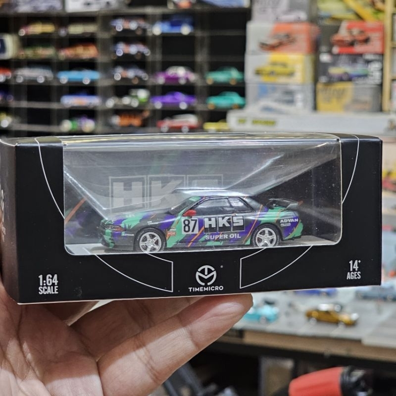 Jual time micro nissan skyline GTR R32 HKS open hood not mini GT pop ...