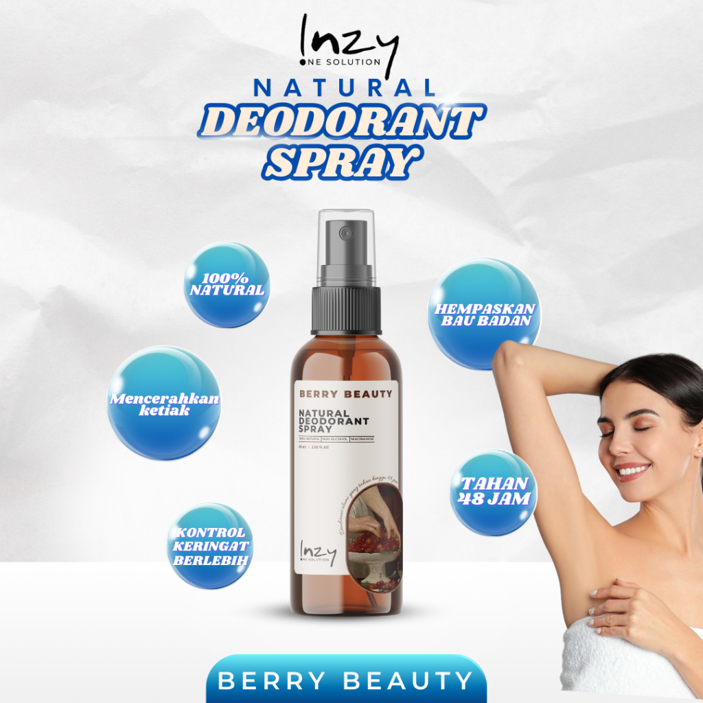 Jual INZY Deodorant Spray Berry Beauty 60ml - wangi berry fresh dan ...