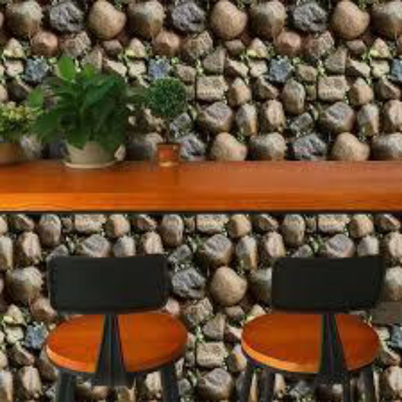 Jual Wallpaper Stiker Dinding Motif Batu Kali Besar / Wallpaper ...