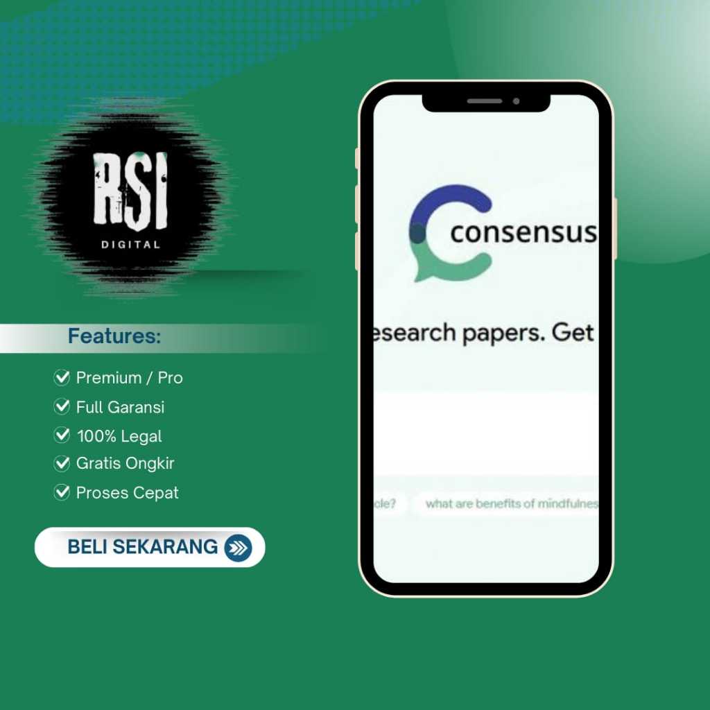 Jual Consensus Ai Premium 1 Tahun Original Akun | Shopee Indonesia