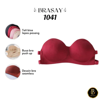 Brasay Bra Push-Up Invisible Strapless Tanpa Tali Anti Slip Bra One-Piece Korea 1041