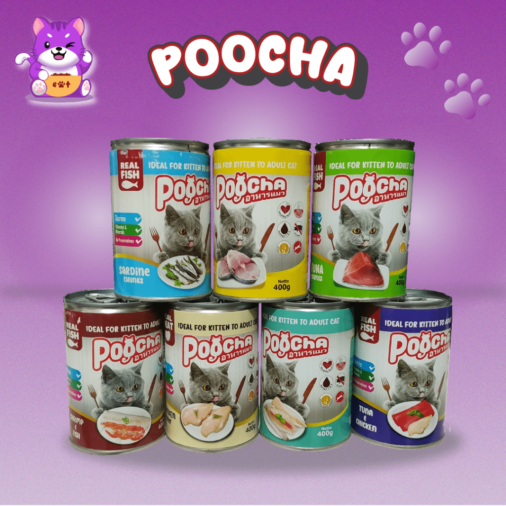 Jual Makanan Kucing/pakan kucing basah Poocha | Shopee Indonesia