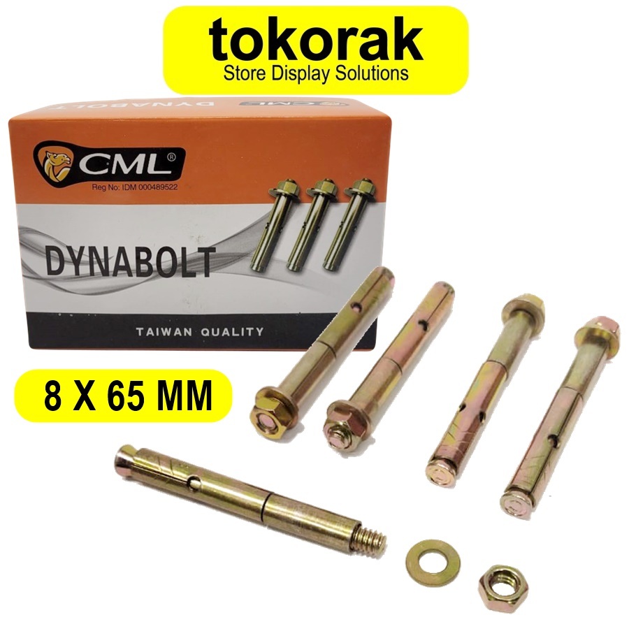 Jual DYNABOLT BAUT BETON 8 X 65 MM CAMEL DINABOLT 8X65 ANGKUR BOLT M8 ...