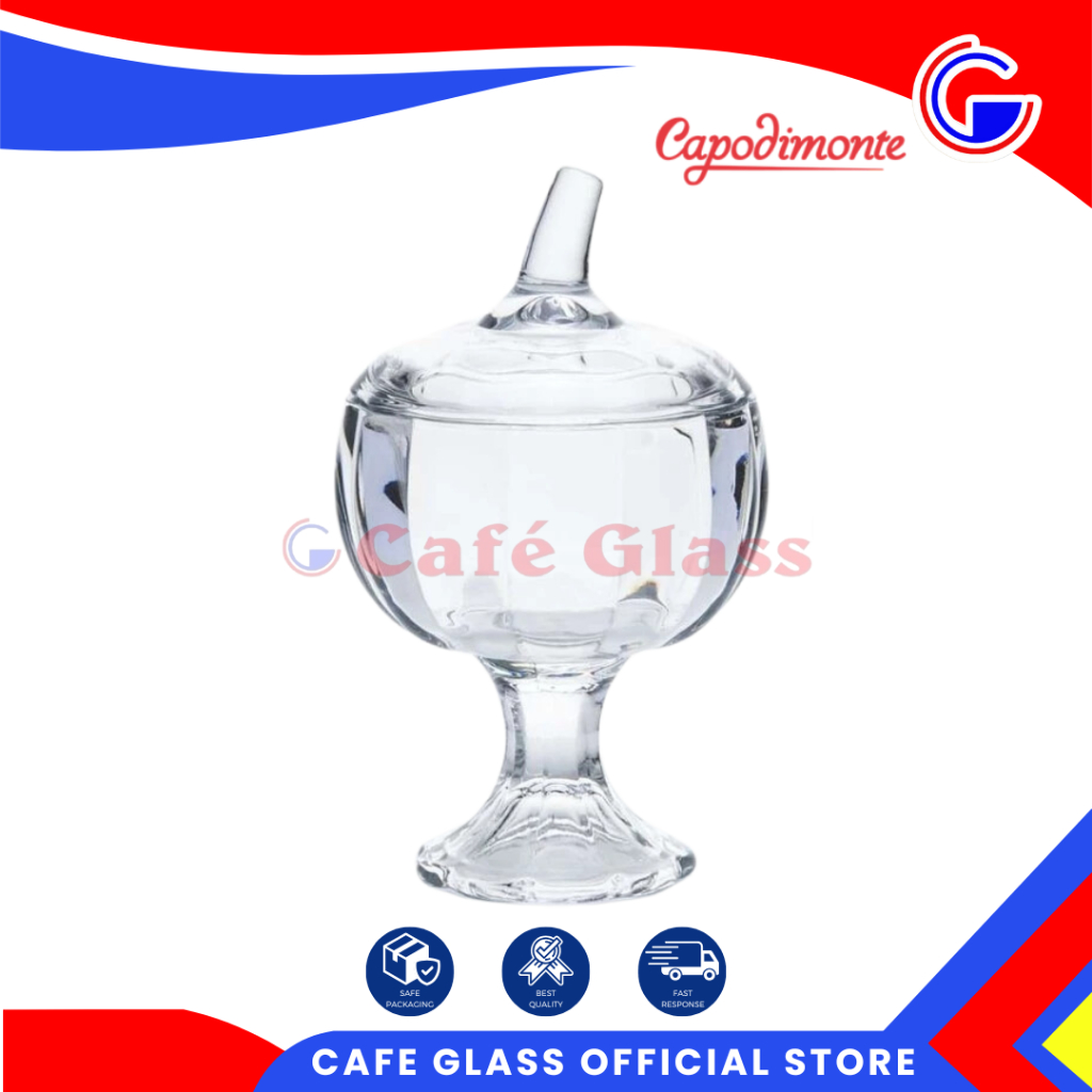 Toples Pumpkin Kristal - Toples Permen Jelly Kaca Kristal - Toples Labu Souvenir Capodimonte Abs-128