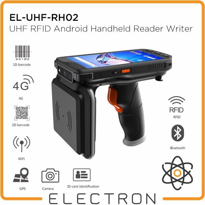 Jual EL-UHF-RH02 UHF RFID Android Handheld Reader Writer Long Range 4G ...