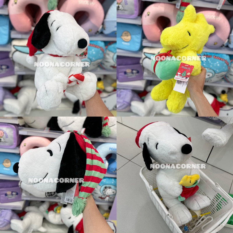 Jual Miniso x Peanuts ‼️ Bantal / Boneka Lucu Snoopy Christmas Special ...
