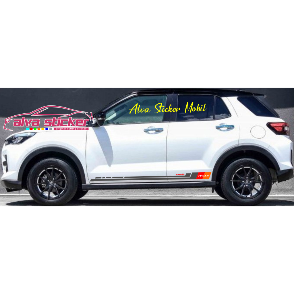 Jual best sticker raize stiker raize list body minimalist mobil toyota ...