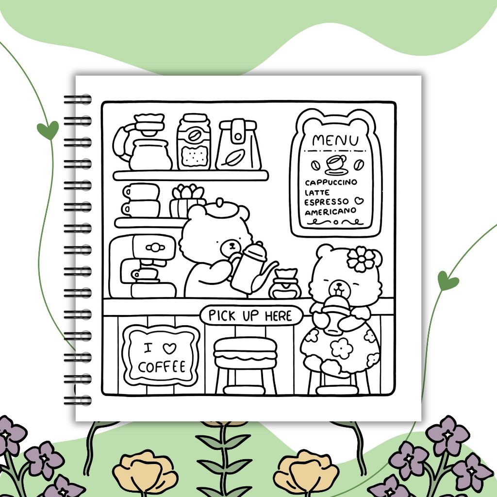 Jual Little Corner Coco Wyo Coloring Book Cute And Comfy Buku Mewarnai ...