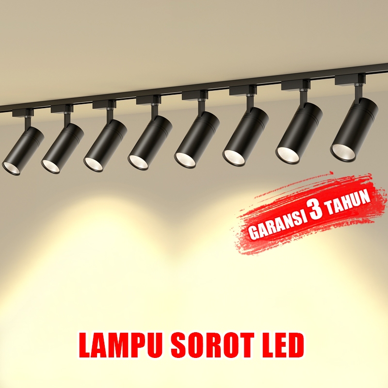 Jual Lampu Sorot LED Lampu Rel Ruangan 0.5M Lampu Sorot COB Jalur 10W ...