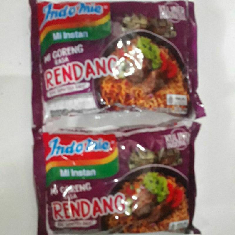 Jual IndoMie Mi Instan Goreng rasa Rendang 1 iket (5 biji) | Shopee ...