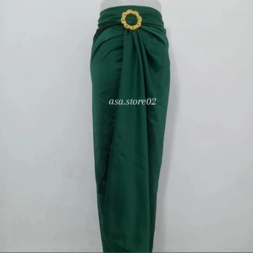 Rok Lilit Satin Kebaya Polos Rok Wisuda Bawahan Wanita