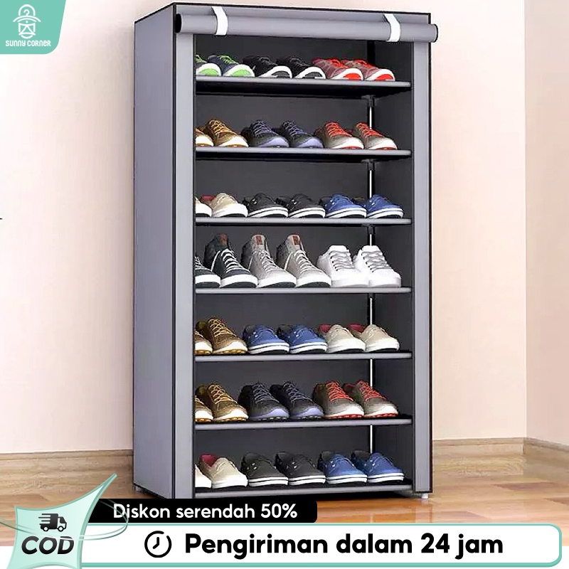 Jual Lemari Sepatu Kain Rak Sepatu Kain Portable Rak Lemari Sepatu ...