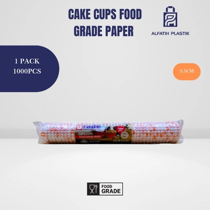 Jual cake cups motif grade paper 5,5cm motif 5,5 cm hitam 9,5cm bolu ...